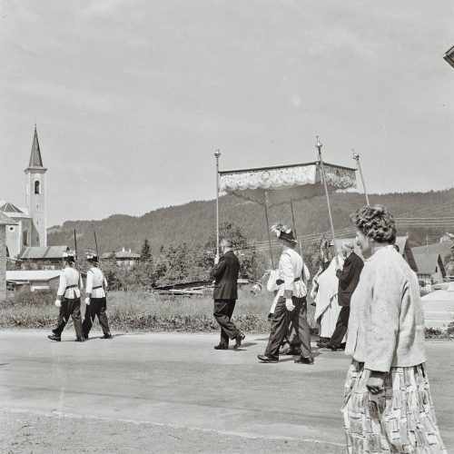 Alberschwende, Fronleichnamsprozession, 1960