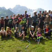 Schüler im Alpeinsatz