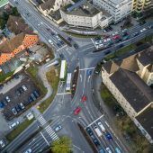 Verkehrsbehinderung in der Innenstadt