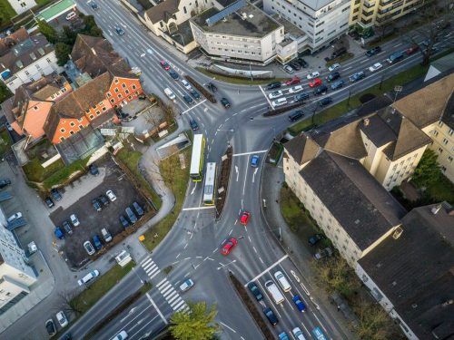 An der Bärenkreuzung wird es heute zu Verkehrsbehinderungen kommen. stadt fk