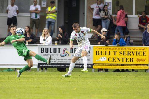 Austrias Torben Rhein wird heute gegen Holstein Kiel erneut vermehrt Spielminuten bekommen. VN/Paulitsch