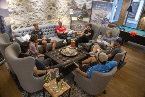 Bei lockerer Atmosphäre im Hotel Gotthard in Lech plauderten Austrias Verantwortliche über die nächsten Ziele. paulitsch