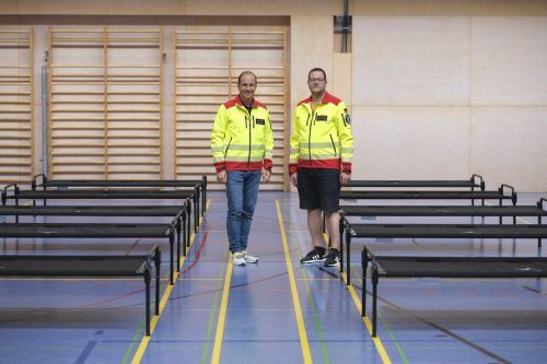 Bgm. Dieter Egger (links) und Katastrophenschutzbeauftragter Christian Klien.