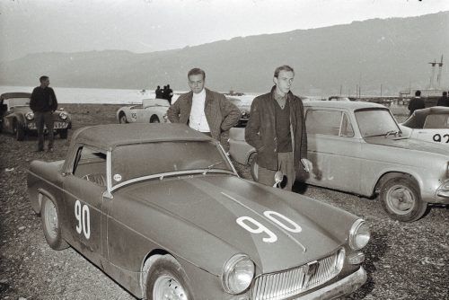 Bregenz, Start der Semperit-Rallye, 1964