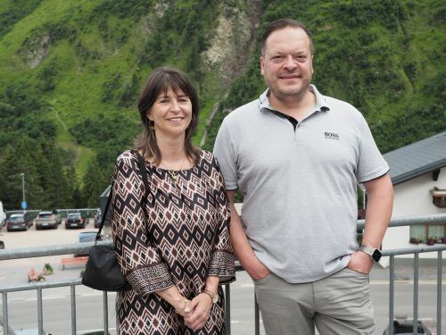 Bürgermeisterin Alexandra Martin (Raggal) und Bgm. Stefan Bischof (Damüls).
