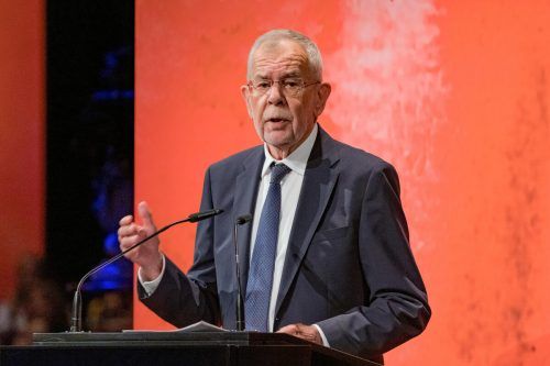 Bundespräsident Van der Bellen eröffnet die Festspiele. VN/STIPLOVSEK
