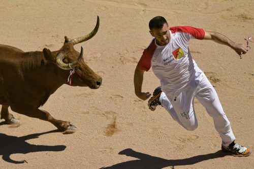 Das Fest zu Ehren des Stadtheiligen San Fermín gibt es schon seit 1591. AP