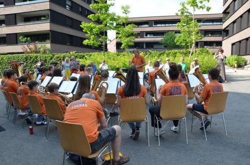 Die Jungmusik Lochau wurde zu einer öffentlichen Probe im Seedomizil in Lochau eingeladen. Jungmusik Lochau