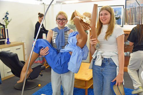 Die Schüler*innen durften eine Koje im carla Store gestalten.