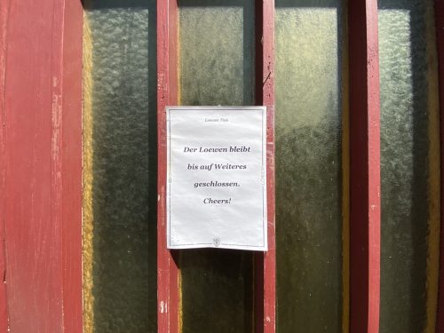 Die Türen des Löwen bleiben vorerst zu.  VN/MIH