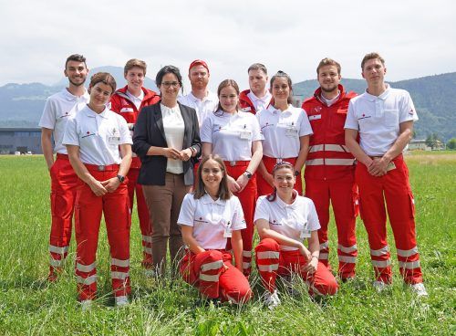 Diese Gruppe ist bestens für die Werbetour im Raum Feldkirch motiviert und gerüstet. rk