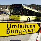 Umleitung und Haltestelle verlegt