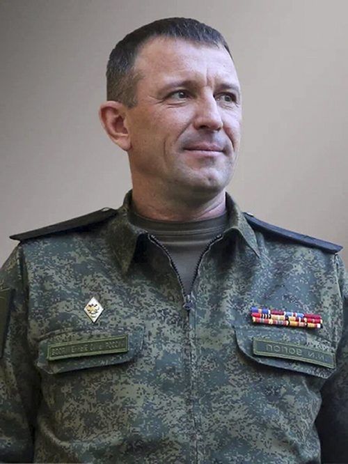 Dieses im Juni vom russischen Verteidigungsministerium veröffentlichte Foto zeigt Generalmajor Ivan Popow, Kommandeur der 58. Armee.  AP