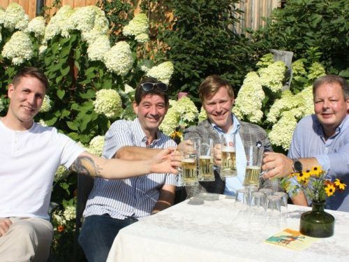 Dominic Mayer, Roland Vith, Marcel Herburger und Günter Hämmerle setzen auf regionale Produkte und heimische Produzenten. TK