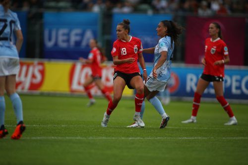 Dreimal geführt und auch ein Tor von Linda Natter (Bild), doch am Ende reichte es für das ÖFB-U19-Auswahl nicht zum Weiterkommen bei der EM. Tugrul Karacam