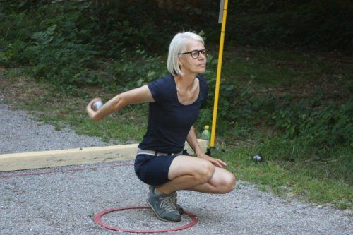 Edith Ess vom Club Petanque Vinomna Rankweil. VN/TK