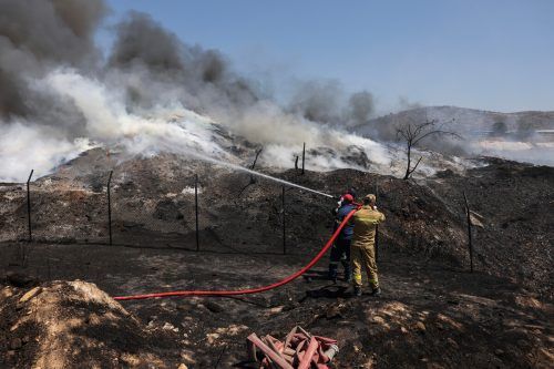 Einige Bürgermeister machen Bodenspekulanten für die Feuer verantwortlich.  Reuters