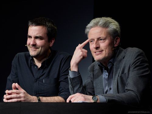 Florian Klenk und Florian Scheuba nennen ihre Art des Kabaretts Korruptions-Jazz. Veranstalter