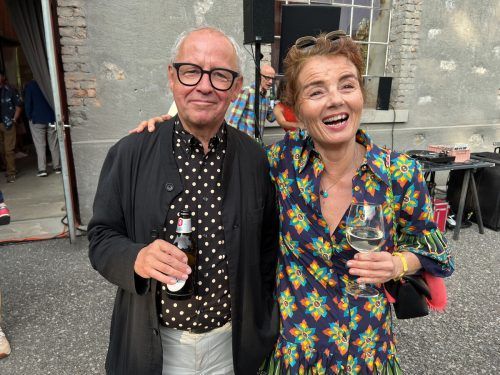 Gut gelaunt kamen Ekkehard Bechtold und Ingrid Adamer.