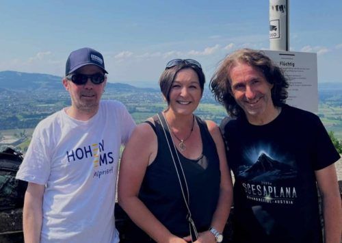 Initiator Michael Mäser, Elternvertreterin Andrea Netzer und von Stunde des Herzens Joe Fritsche.