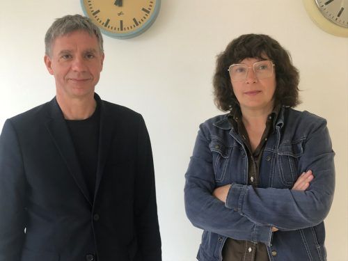 KUB-Direktor Thomas D. Trummer und Anna Jermolaewa. KUNSTHAUS BREGENZ