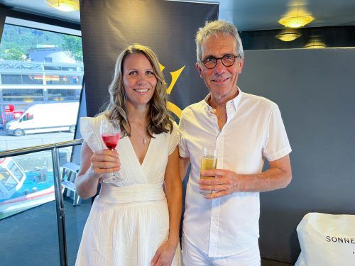 Mariza Winkler und Albert Spirig ließen sich die Party nicht entgehen.