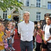 Roter Teppich für Direktor Germann