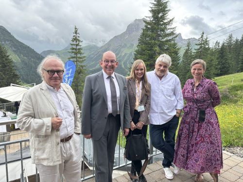 Michael Köhlmeier, Denis Scheck, Nicola Steiner, Raoul Schrott und Waltraud Hoch. bi