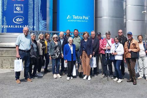 Mitglieder von Vorarlberg 50 plus Dornbirn konnten den Betrieb Vorarlberg Milch besichtigen.  50plus Dornbirn