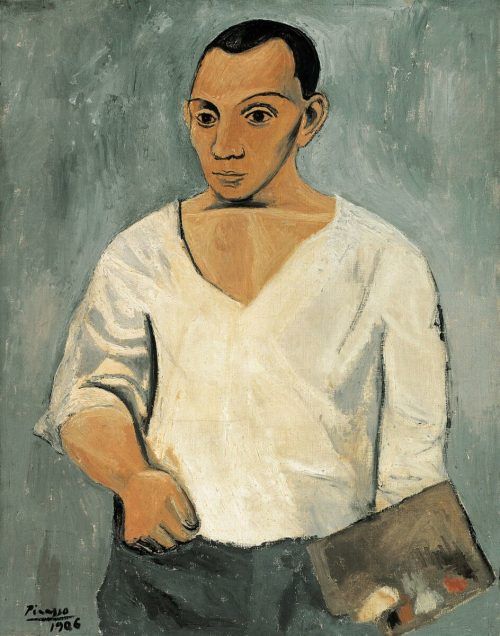 Pablo Picassos „Selbstporträt mit Palette“ von 1906.  AP/MFMK
