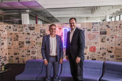 Robert Küng und Rainer Trefelik vertreten die Interessen der heimischen Handelsbetriebe. vn/Steurer