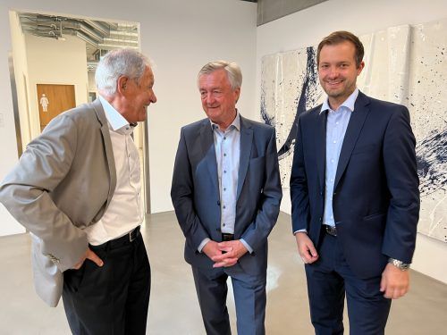 Roman Rauch mit Hubert Bertsch sen. und Hubert Bertsch jun.