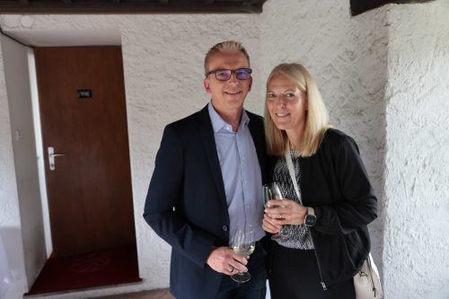 Schlossverwalter Alexander Wohlmuth und Monika.