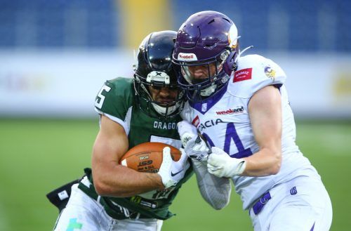 Titelverteidiger Danube Dragons trifft im Endspiel auf Rekordmeister Vikings. GEPA