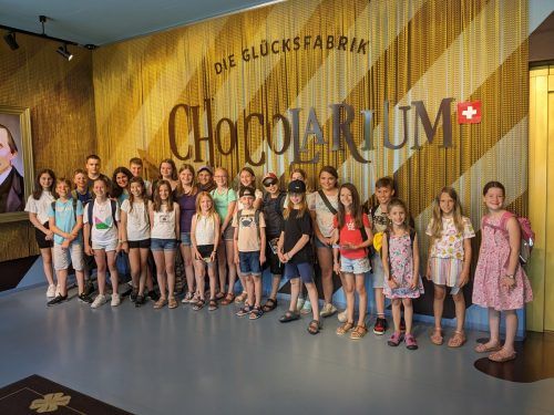 Weiler Musikschüler im Chocolarium Flawil. Jungmusik Weiler
