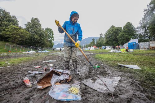 Am Sonntag stand Aufräumen auf dem Programm. VN/Steurer