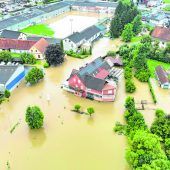 Murenabgänge und Überflutungen
