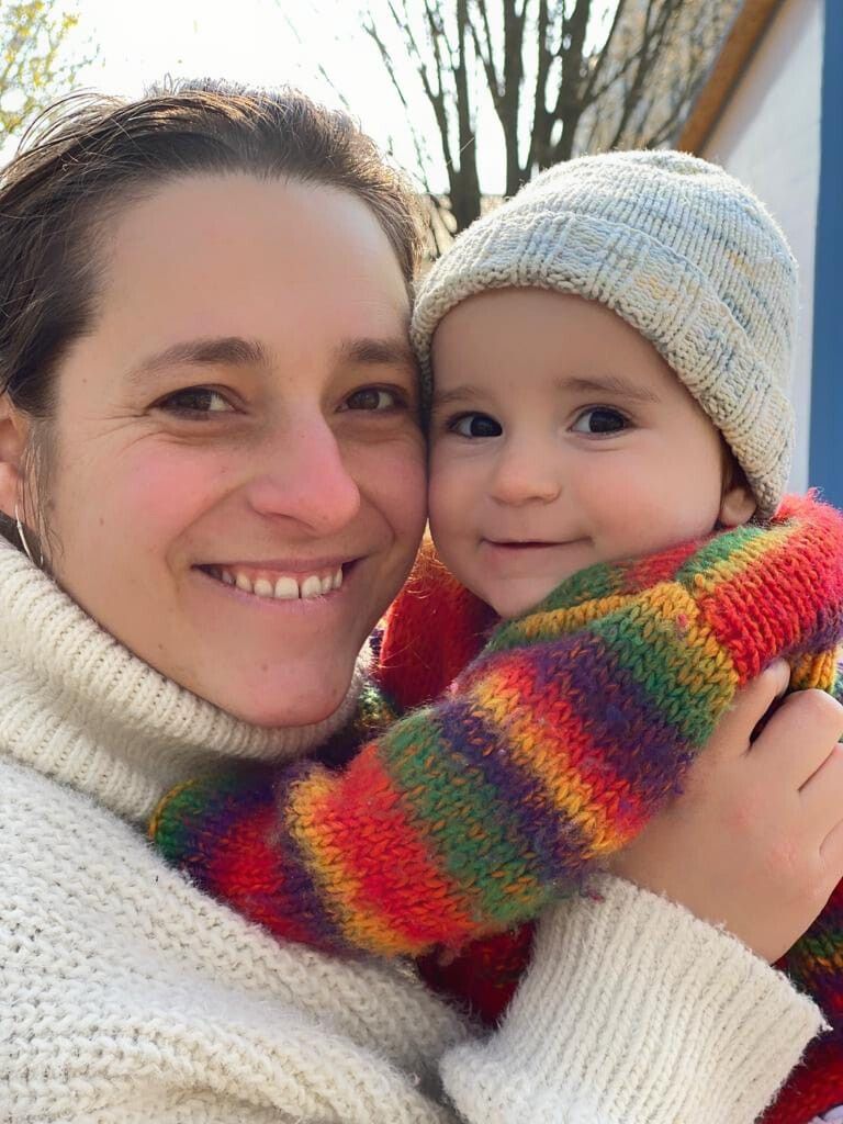 Da ging es der Mutter noch gut, im Bild mit Tochter Leyla.