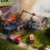 Großbrand auf Rankweiler Hof