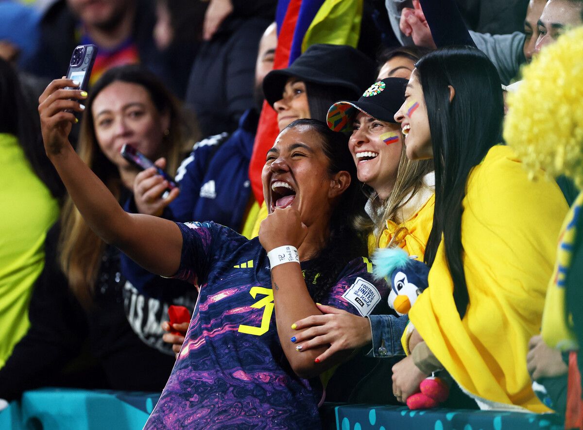 Die Freude kannte bei den Kolumbianerinnen nach dem Sieg keine Grenzen. Am Samstag wartet jetzt England.reuters
