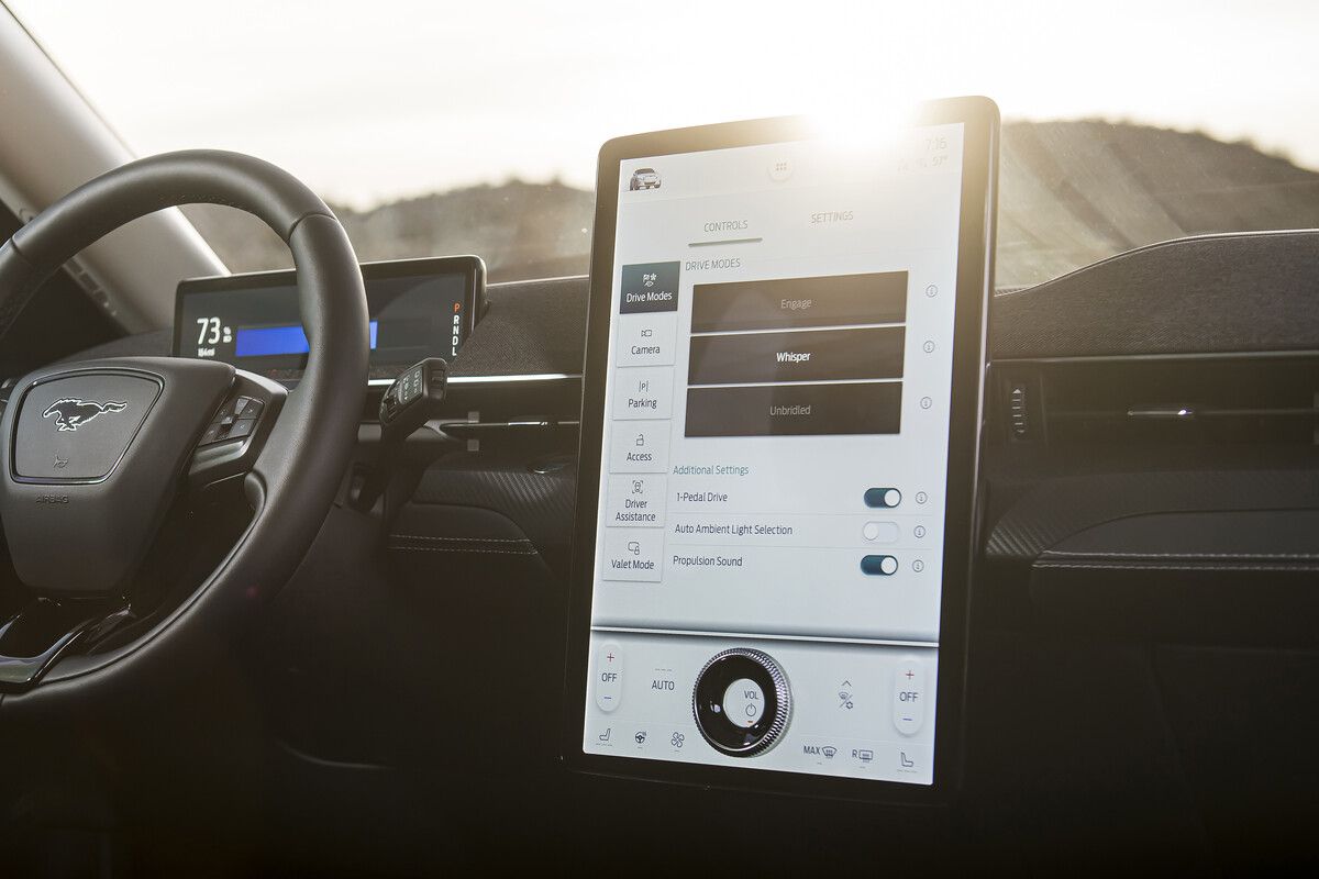 Die Funktion gibt es bislang nur im Elektro-Sportwagen Mustang Mach-E. Ap