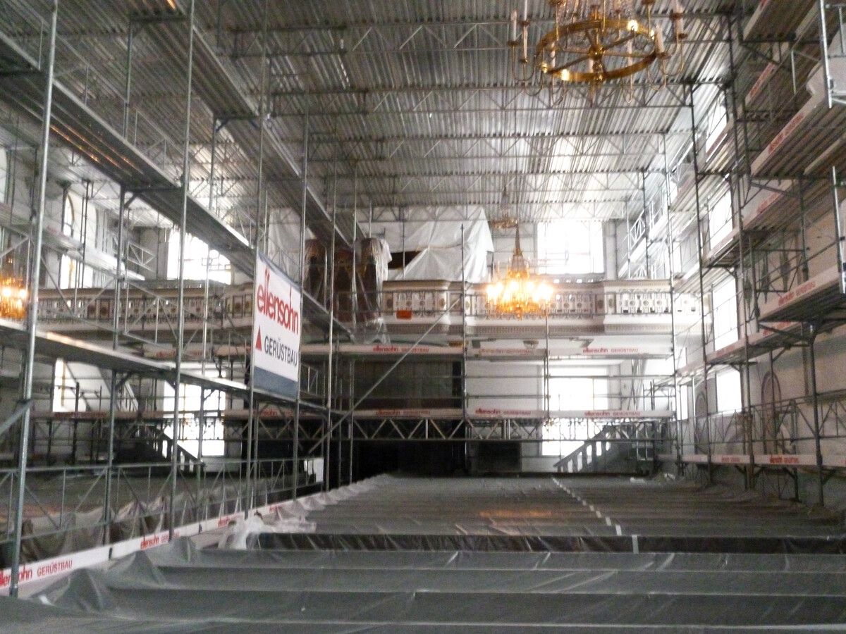 Die Kirche St. Karl in Hohenems wird derzeit saniert.Stadt