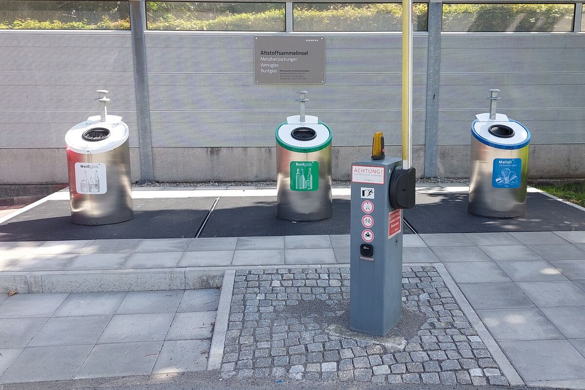 Die neue Unterflur-Sammelstelle in Dornbirn-Schoren.Stadt