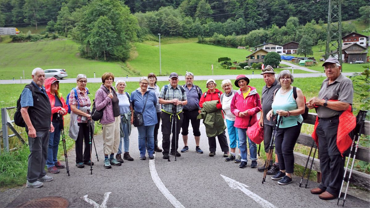 Die Pensionisten aus Partenen machten eine schöne Wanderung.pvö partenen