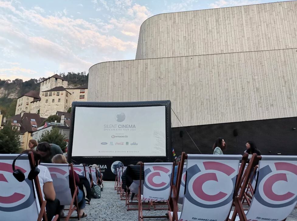 Ende August macht Silent Cinema in Feldkirch beim Montforthaus halt.stadt fk
