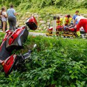 Sturz mit E-Moped