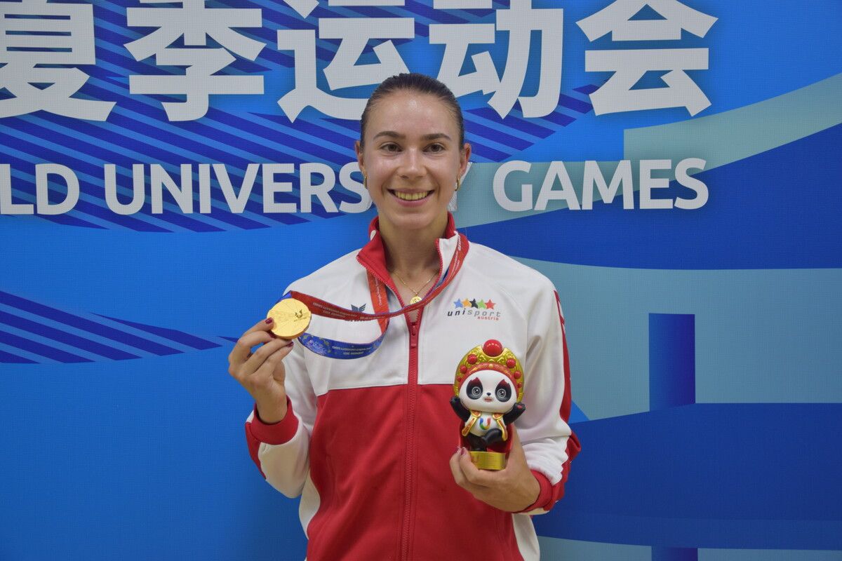 Isabel Posch kürte sich vor zwei Jahren im chinesischen Chengdu zu Studentenweltmeisterin in Siebenkampf. Bei der 2025-Auflage startet die Fußacherin im 100-m-Sprint. ⇒Unisport