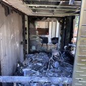 Feuer am Balkon