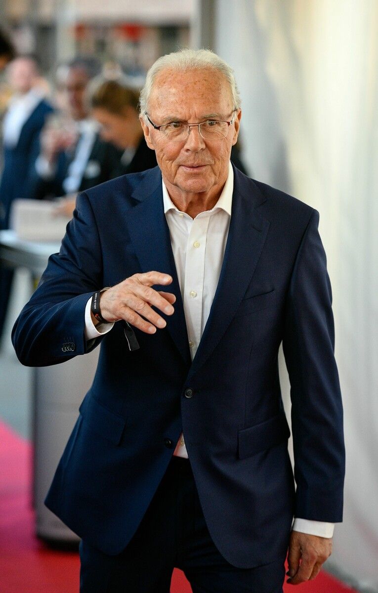 Franz Beckenbauer 2019 bei der Eröffnung der Hall of Fame des Deutschen Fußballs.afp