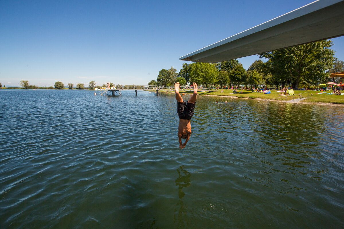 Im Harder Strandbad ist dieses Wochenende bereits Saisonschluss für Wasserratten. VN/Steurer (2), VN/Paulitsch
